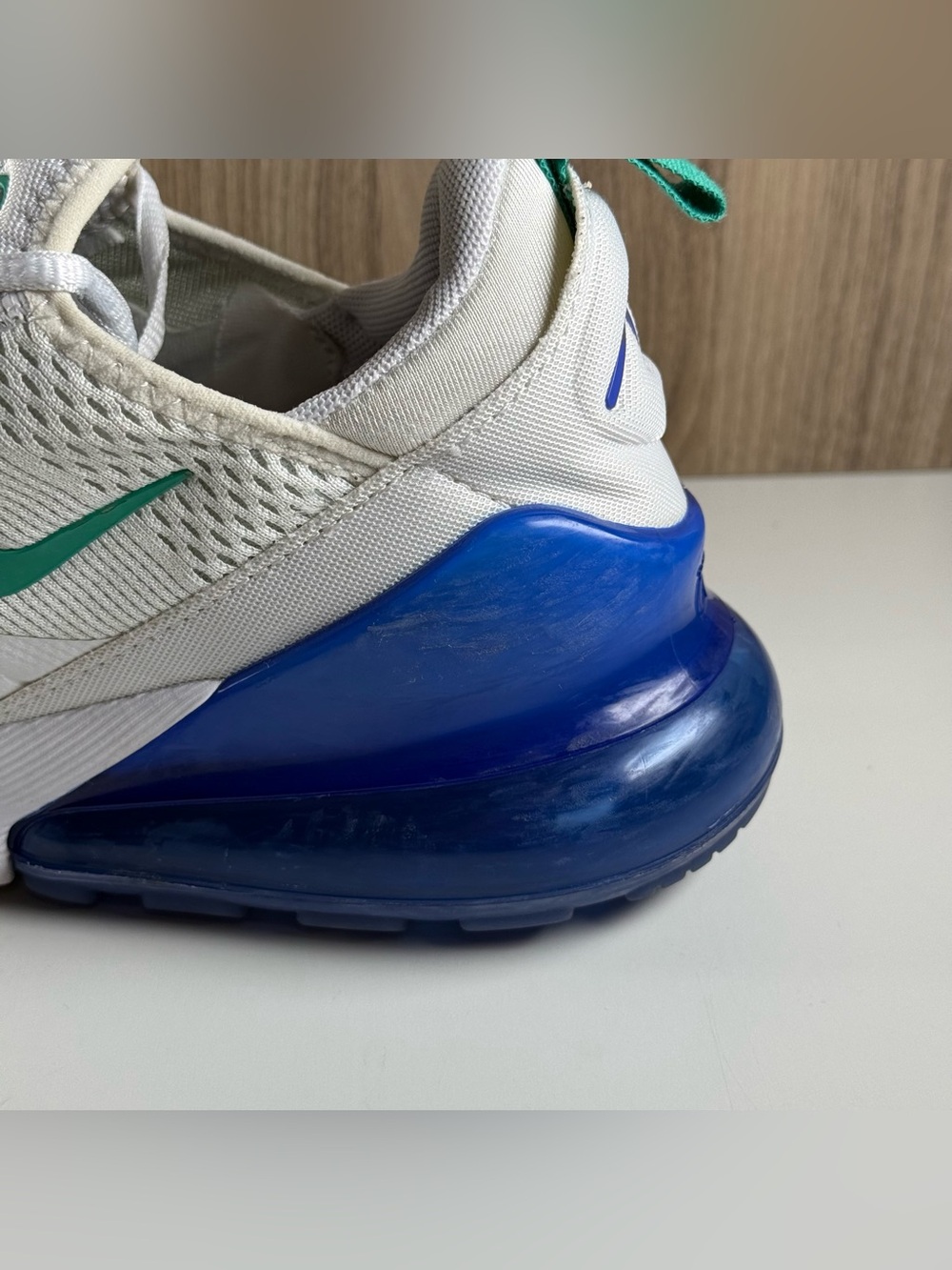 Nike Air Max 270 White Court White/Purple Sneakers AH6789-109 Women’s Size 9 - Picture 6 of 12